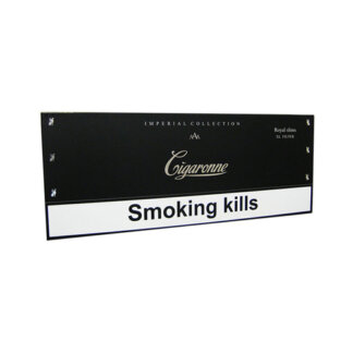 Пачка сигарет Cigaronne Royal Slims XL Filter Black 120mm (1 пачка) (DUTY FREE)